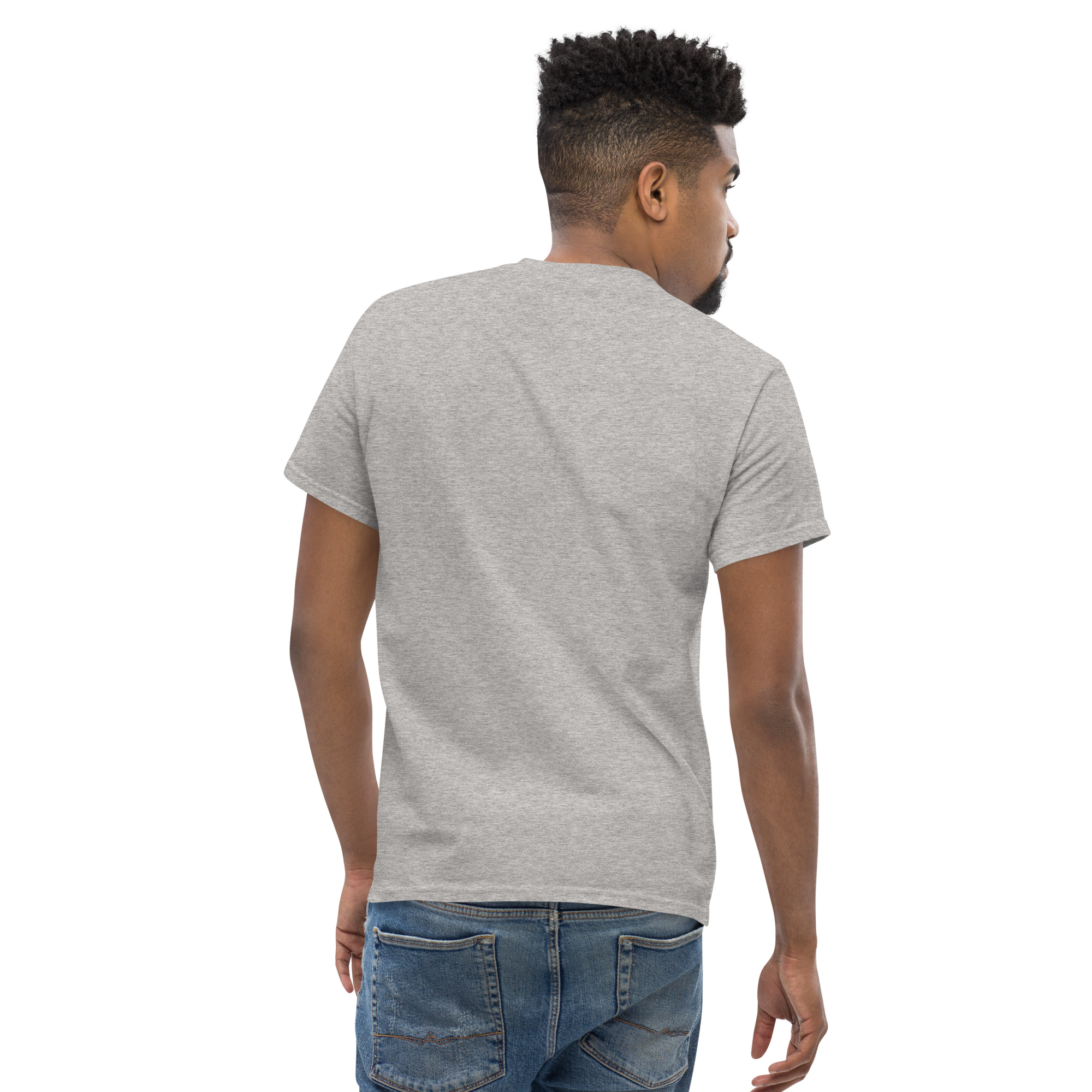 MNML | Brain vs Love | Light Mode | Unisex T-shirt | Premium organic cotton | Embroidered - Image 12