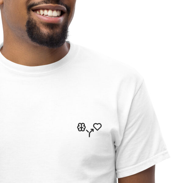 MNML | Brain vs Love |  Light Mode | Unisex T-shirt | Premium organic cotton | Embroidered