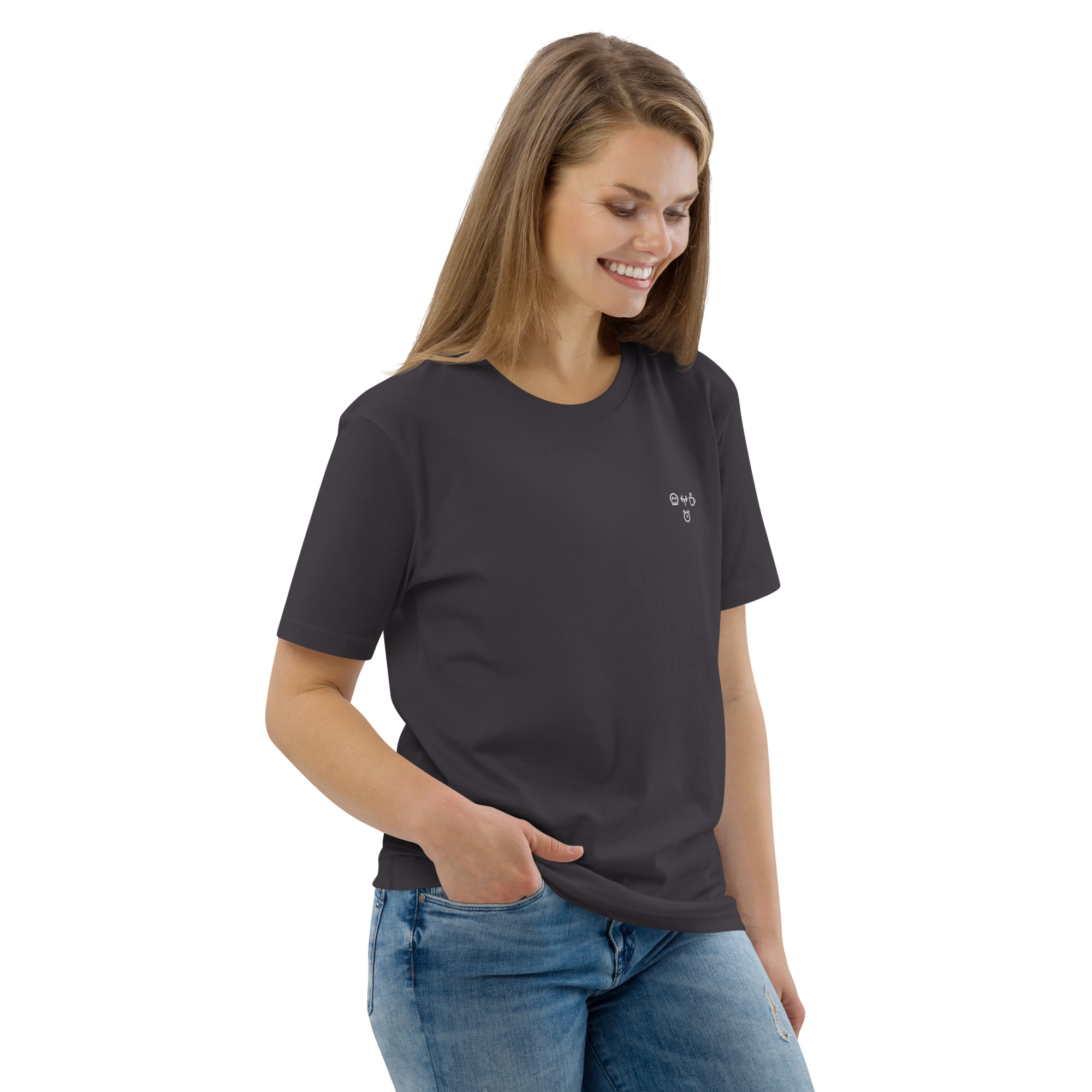 MNML | Morning Coffee Dead | Dark mode | Unisex T-shirt | Premium organic cotton | Embroidered - Image 25