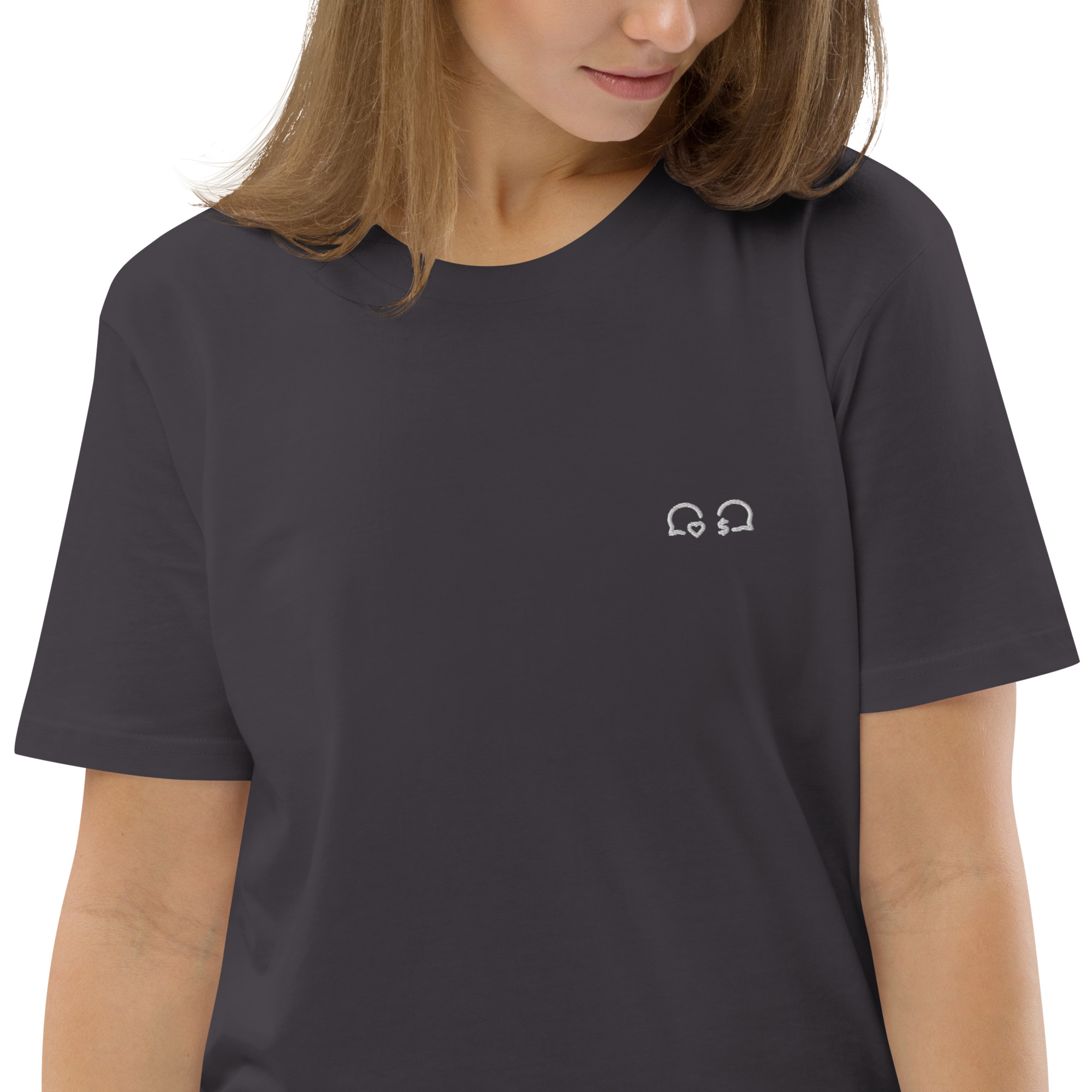 MNML | Chato Love Money | Dark mode | Unisex T-shirt | Premium organic cotton | Embroidered - Image 21