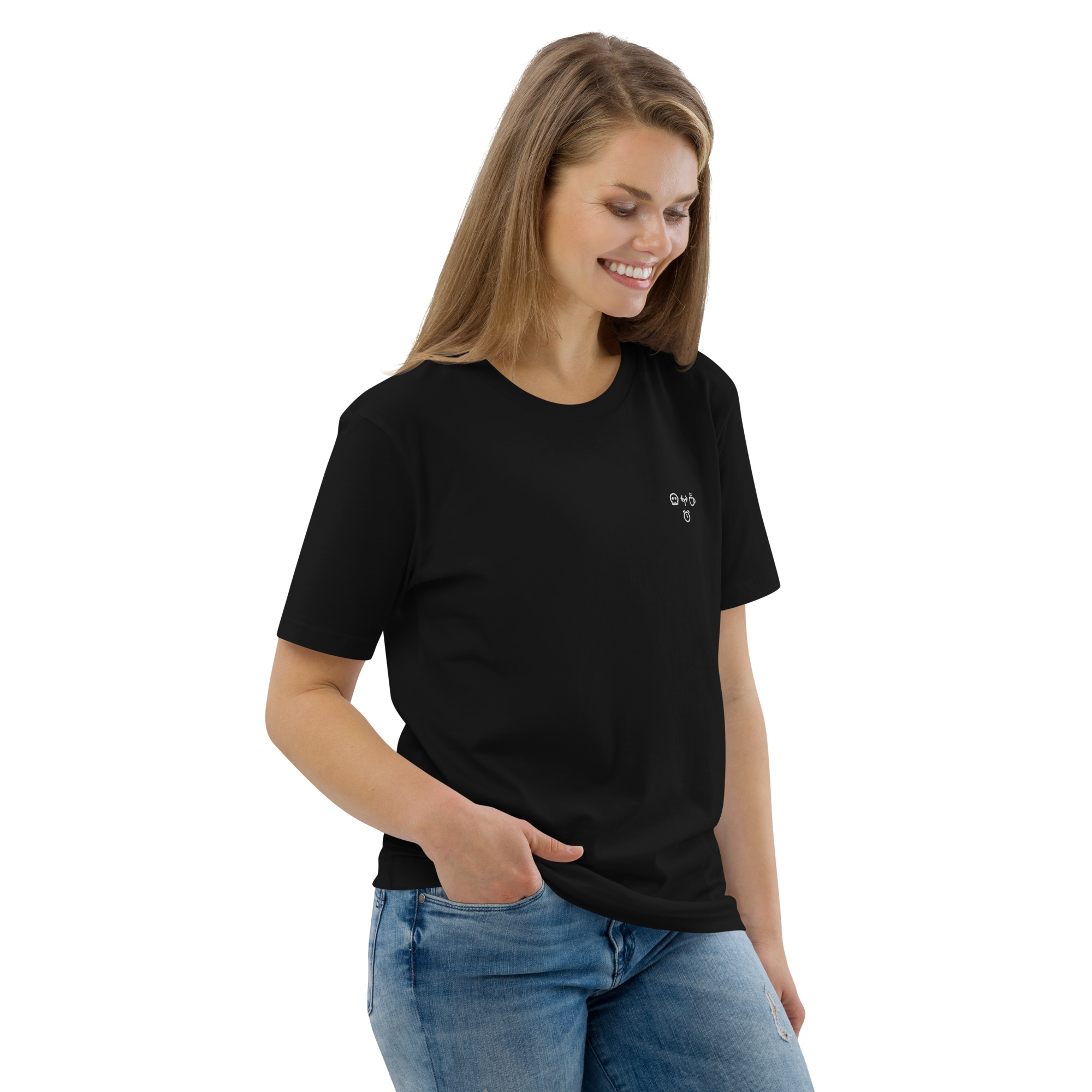 MNML | Morning Coffee Dead | Dark mode | Unisex T-shirt | Premium organic cotton | Embroidered - Image 15