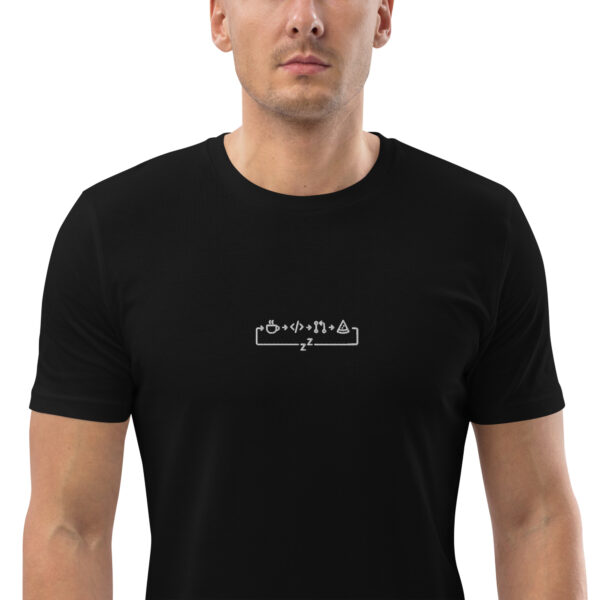 MNML | Dev day  | Dark mode | Unisex T-shirt | Premium organic cotton | Embroidered