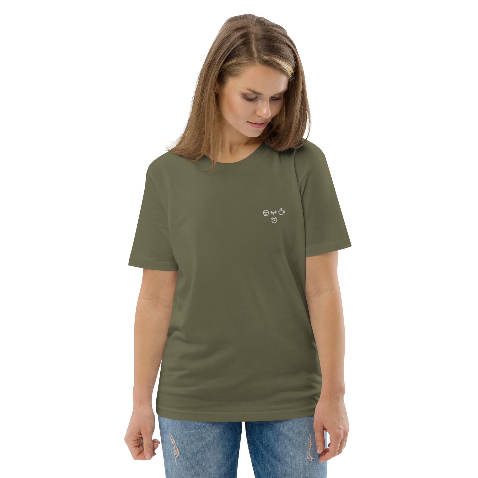 MNML | Morning Coffee Dead | Dark mode | Unisex T-shirt | Premium organic cotton | Embroidered - Image 27