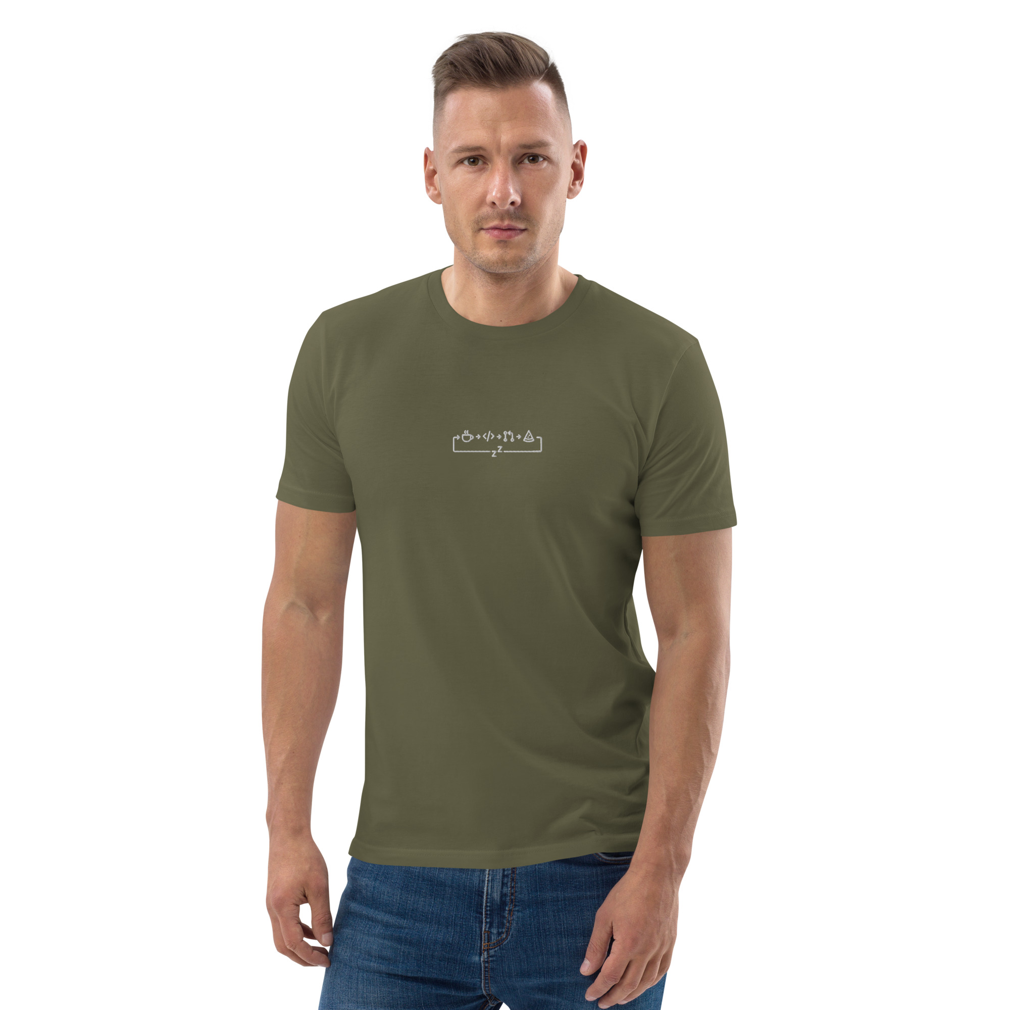 MNML | Dev day | Dark mode | Unisex T-shirt | Premium organic cotton | Embroidered - Image 23