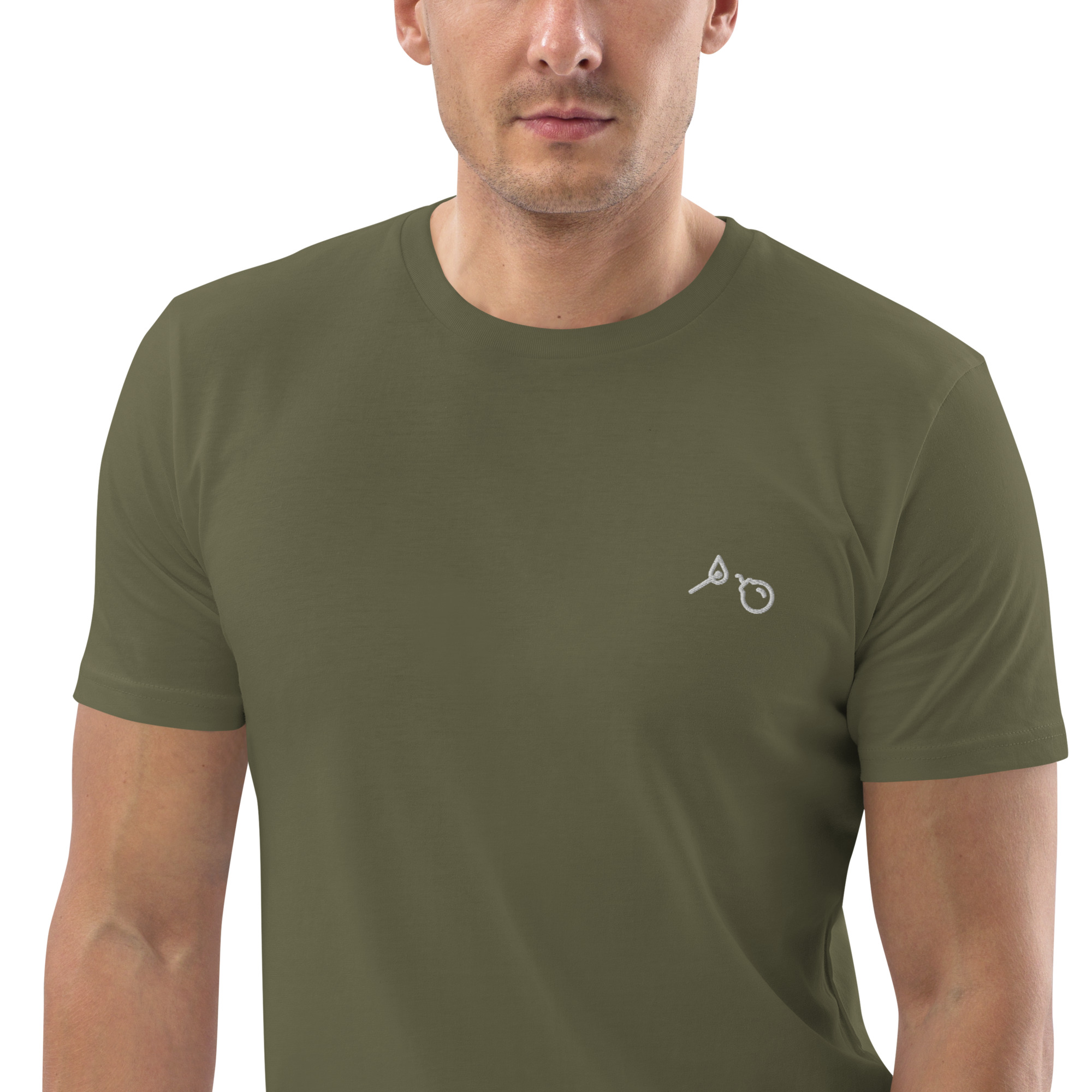 MNML | Bomb | Dark mode | Unisex T-shirt | Premium organic cotton | Embroidered - Image 10