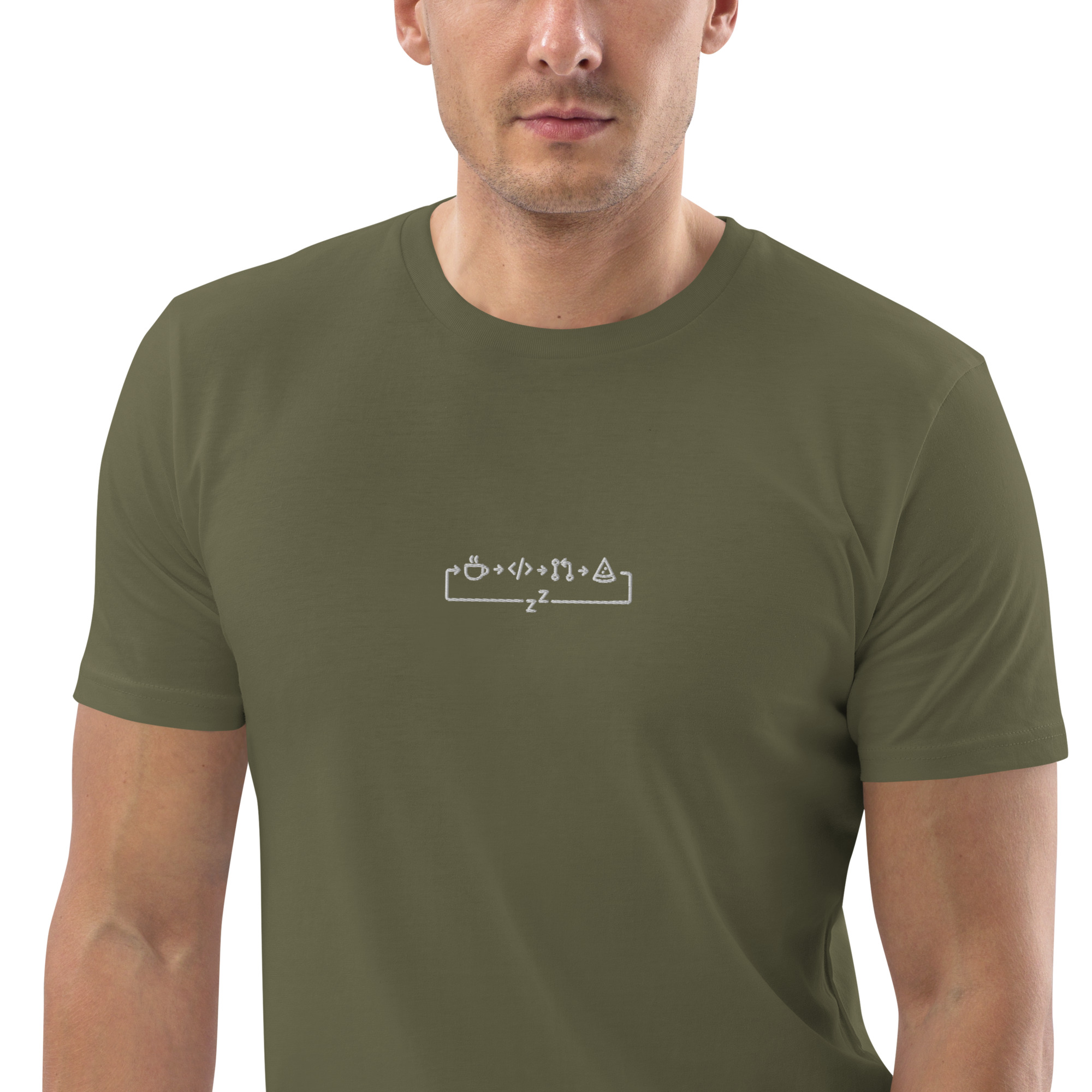 MNML | Dev day | Dark mode | Unisex T-shirt | Premium organic cotton | Embroidered - Image 25