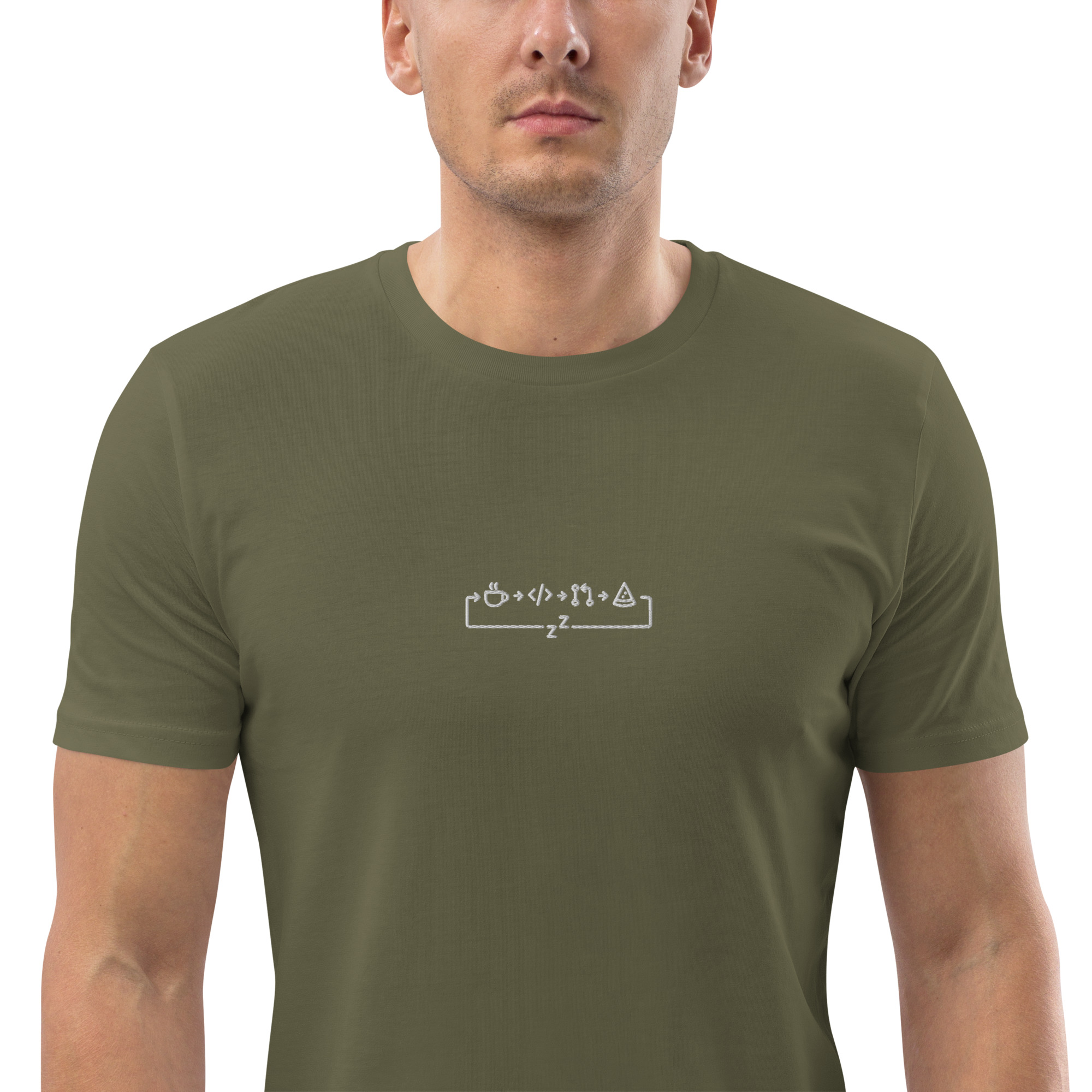MNML | Dev day | Dark mode | Unisex T-shirt | Premium organic cotton | Embroidered - Image 22