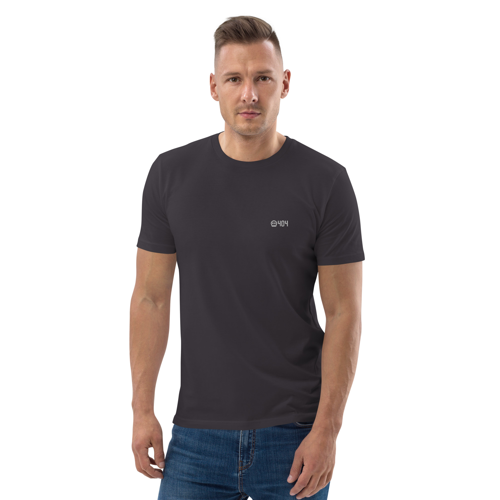 MNML | 404 | Dark mode | Unisex T-shirt | Premium organic cotton | Embroidered (new) - Image 25