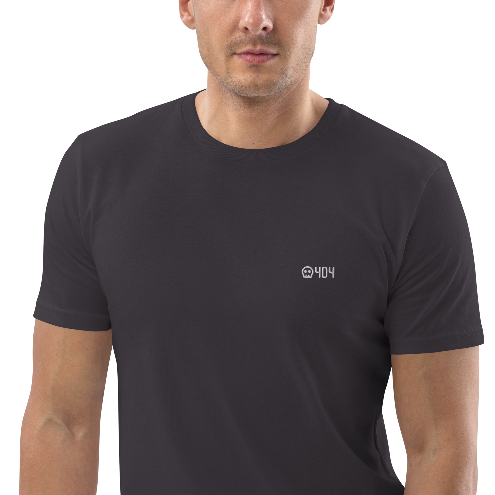 MNML | 404 | Dark mode | Unisex T-shirt | Premium organic cotton | Embroidered (new) - Image 27