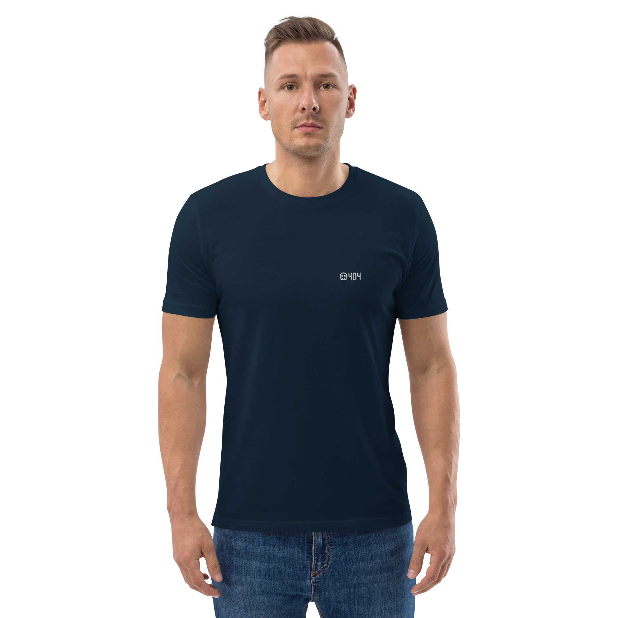 MNML | 404 | Dark mode | Unisex T-shirt | Premium organic cotton | Embroidered (new) - Image 21