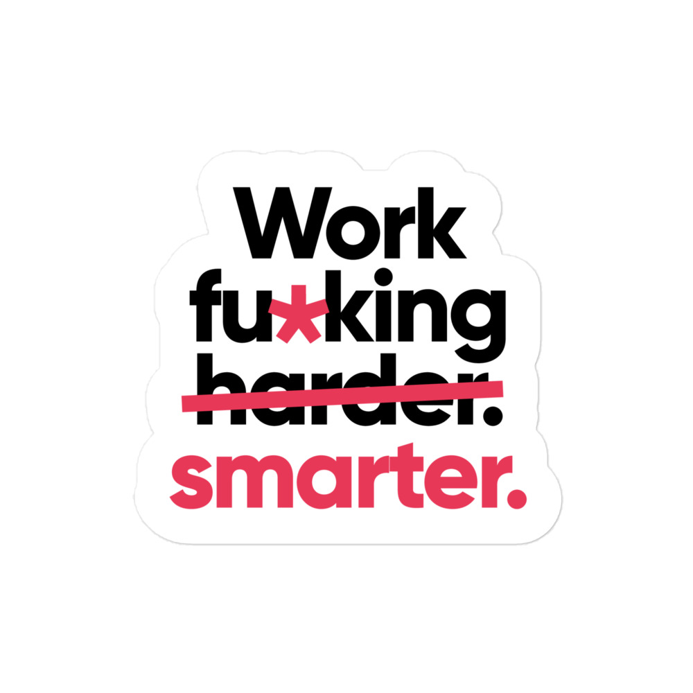 Sticker | harder/smarter | light mode - Image 2